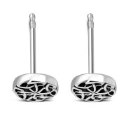 6pairs, Round Celtic Silver Stud Earrings, ep296